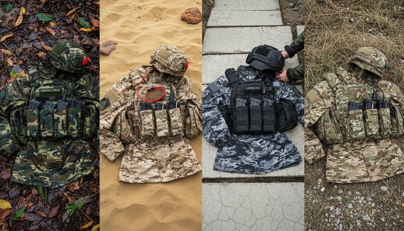types camouflage airsoft