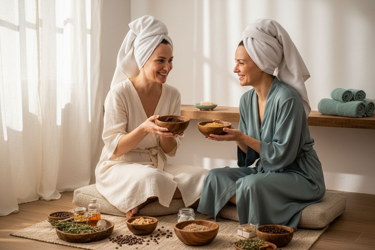 επιλογή φυσικού scrub spa