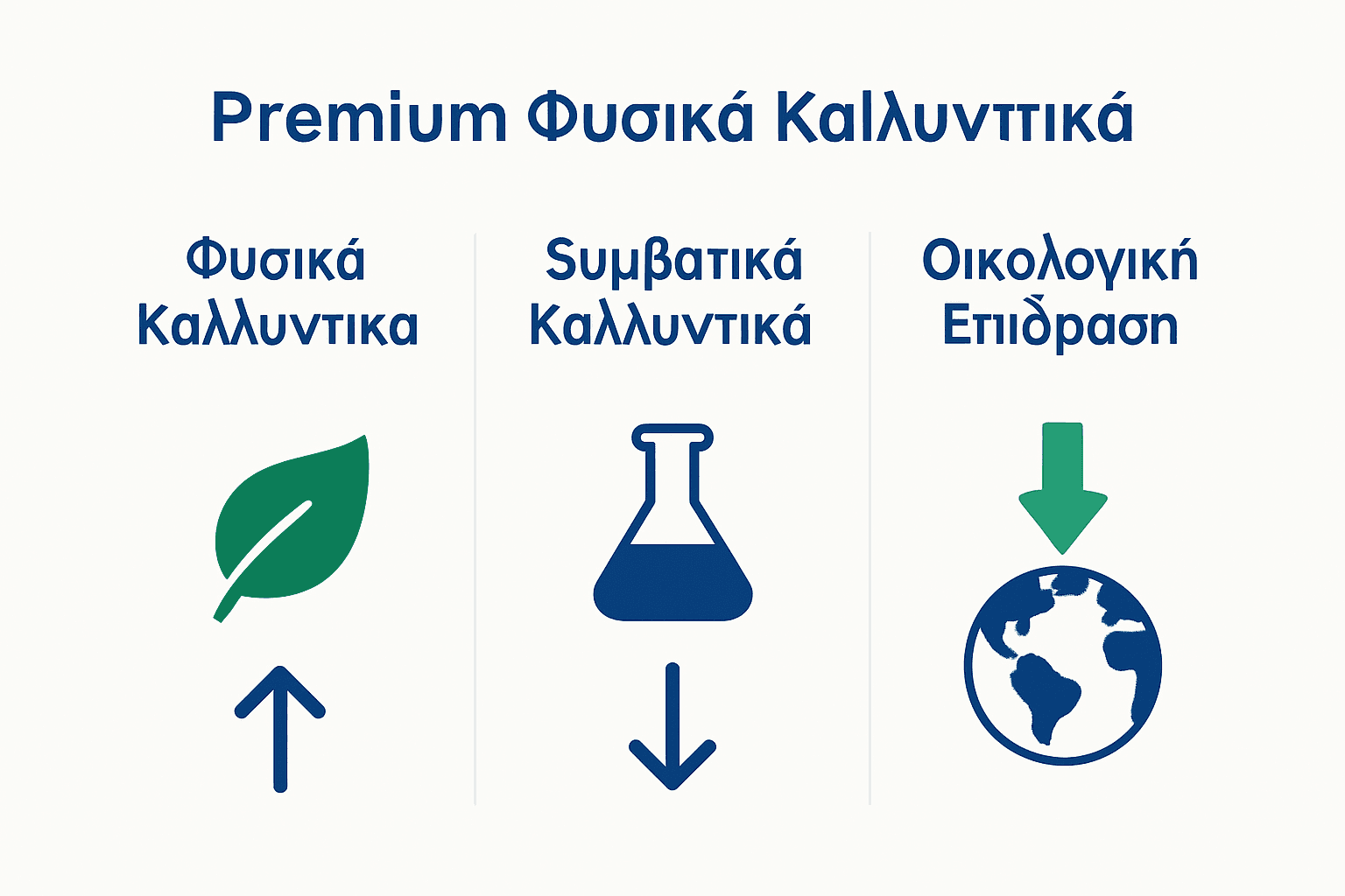 Τι Είναι Premium Φυσικά Καλλυντικά: Ο Απόλυτος Οδηγός 2 Σύγκριση φυσικών και συμβατικών καλλυντικών infographic