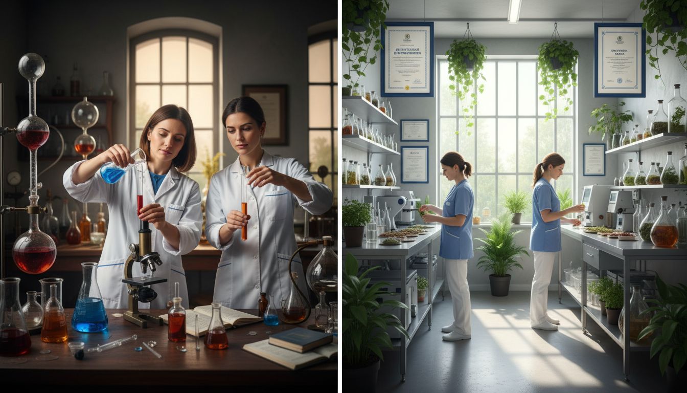 Ορισμός Οργανικών Προϊόντων Ομορφιάς: Πλήρης Οδηγός 2 σύγκριση οργανικών συμβατικών καλλυντικών