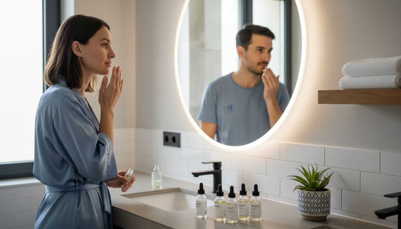 Οφέλη Φυσικών Ελαίων Προσώπου: Ολοκληρωμένος Οδηγός 2 εφαρμογή ελαίων πρόσωπο