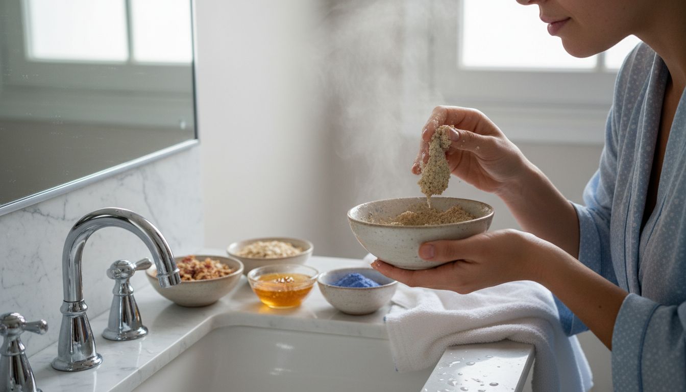 εφαρμογή φυσικού scrub