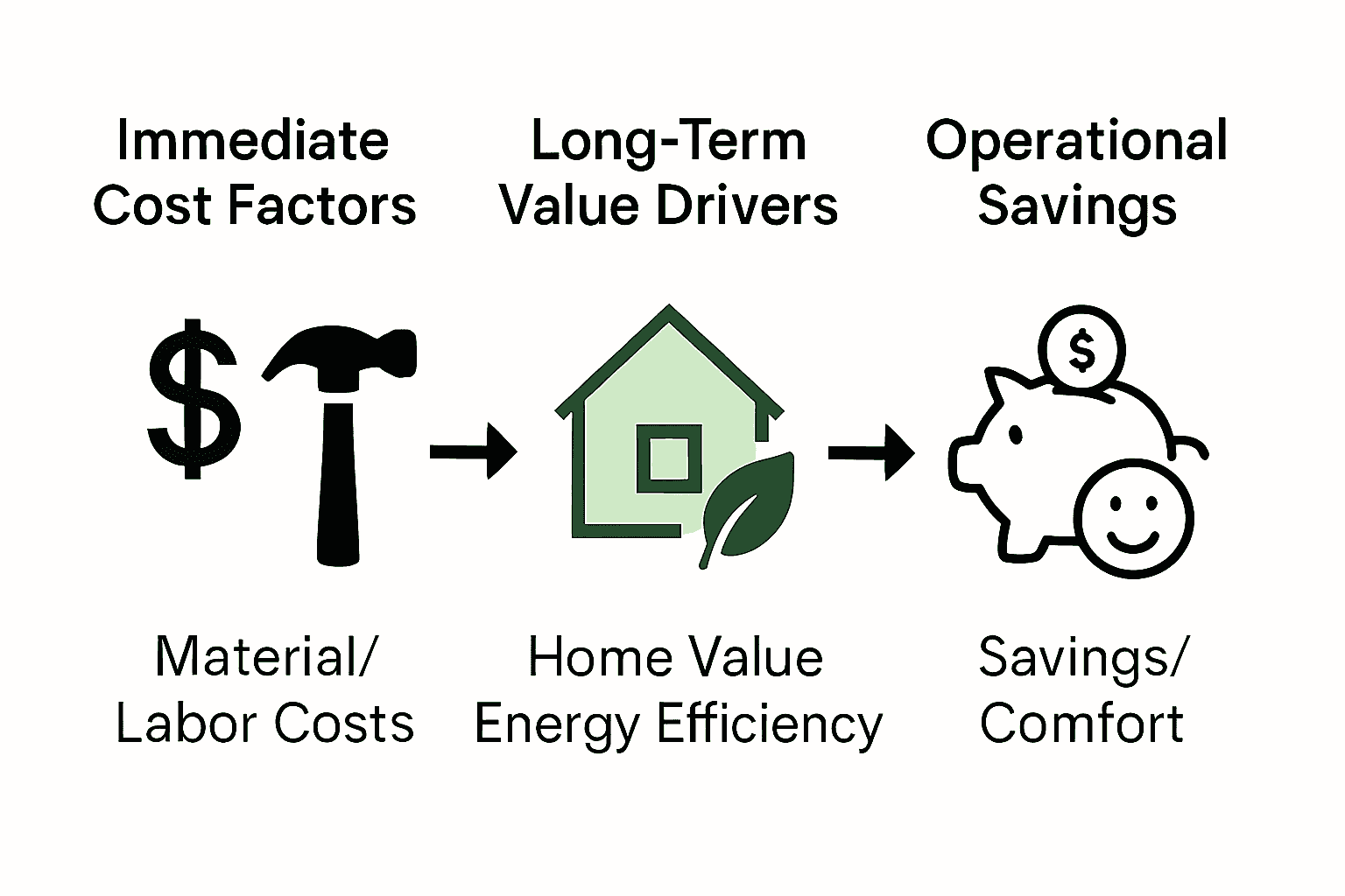 Infographic comparing design impact on cost, value, and savings.