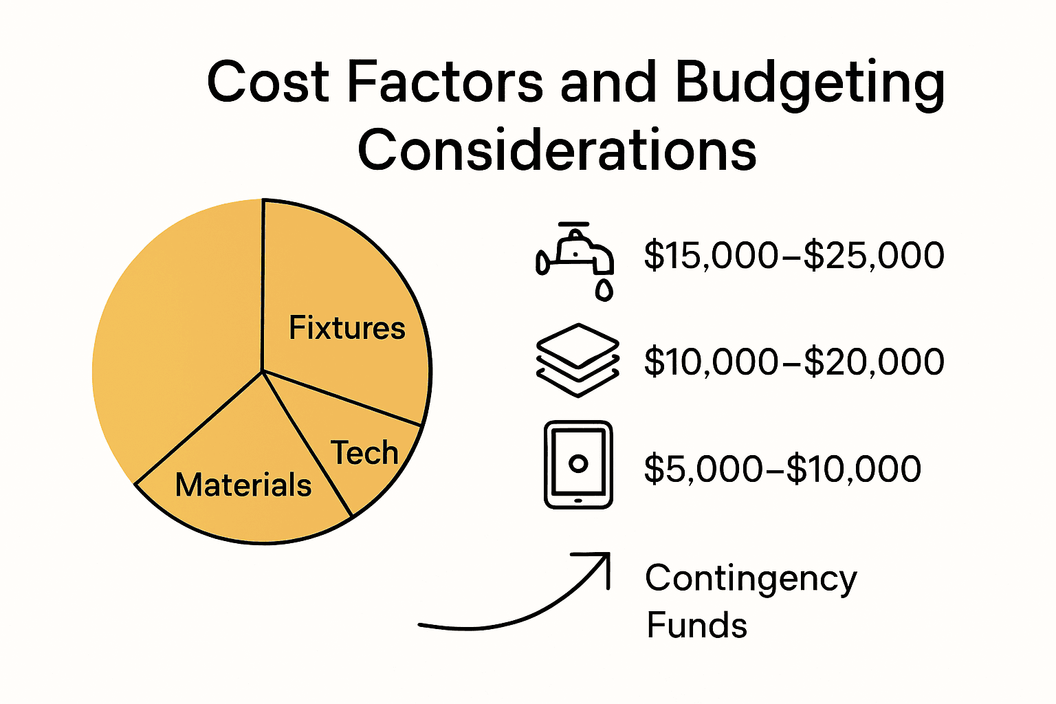 Cost breakdown and budget tips for luxury bathroom remodels.