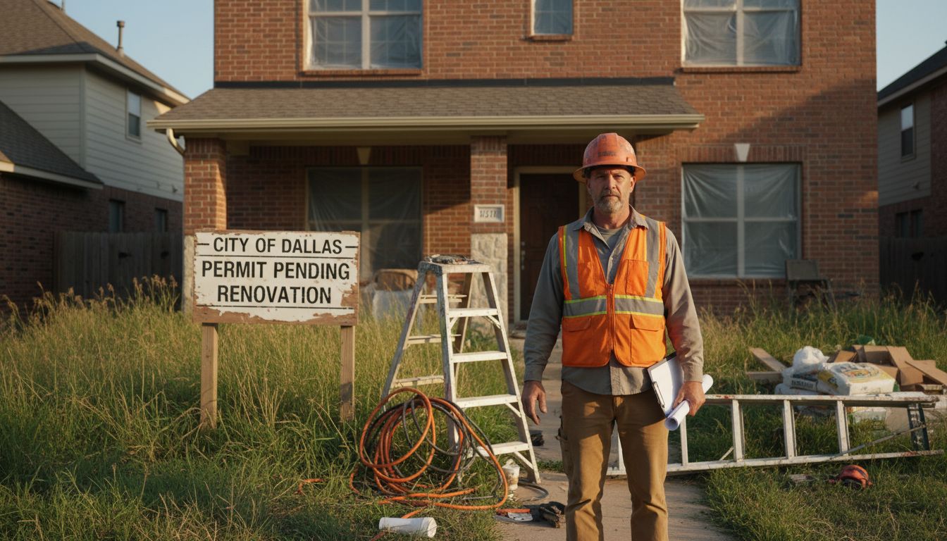 Construction foreman holds renovation permit at Dallas home