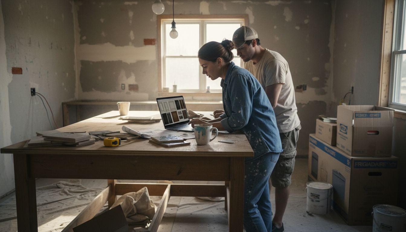 Couple planning Dallas kitchen remodel ROI