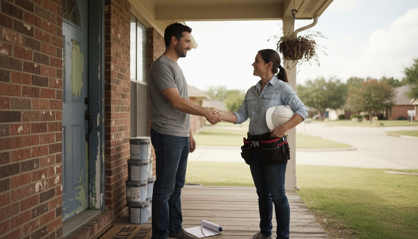 DFW contractor meeting with homeowner
