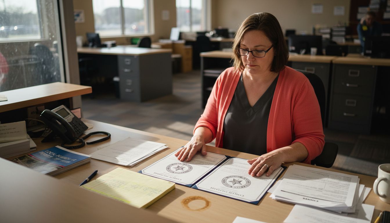 Reviewing Texas contractor license paperwork