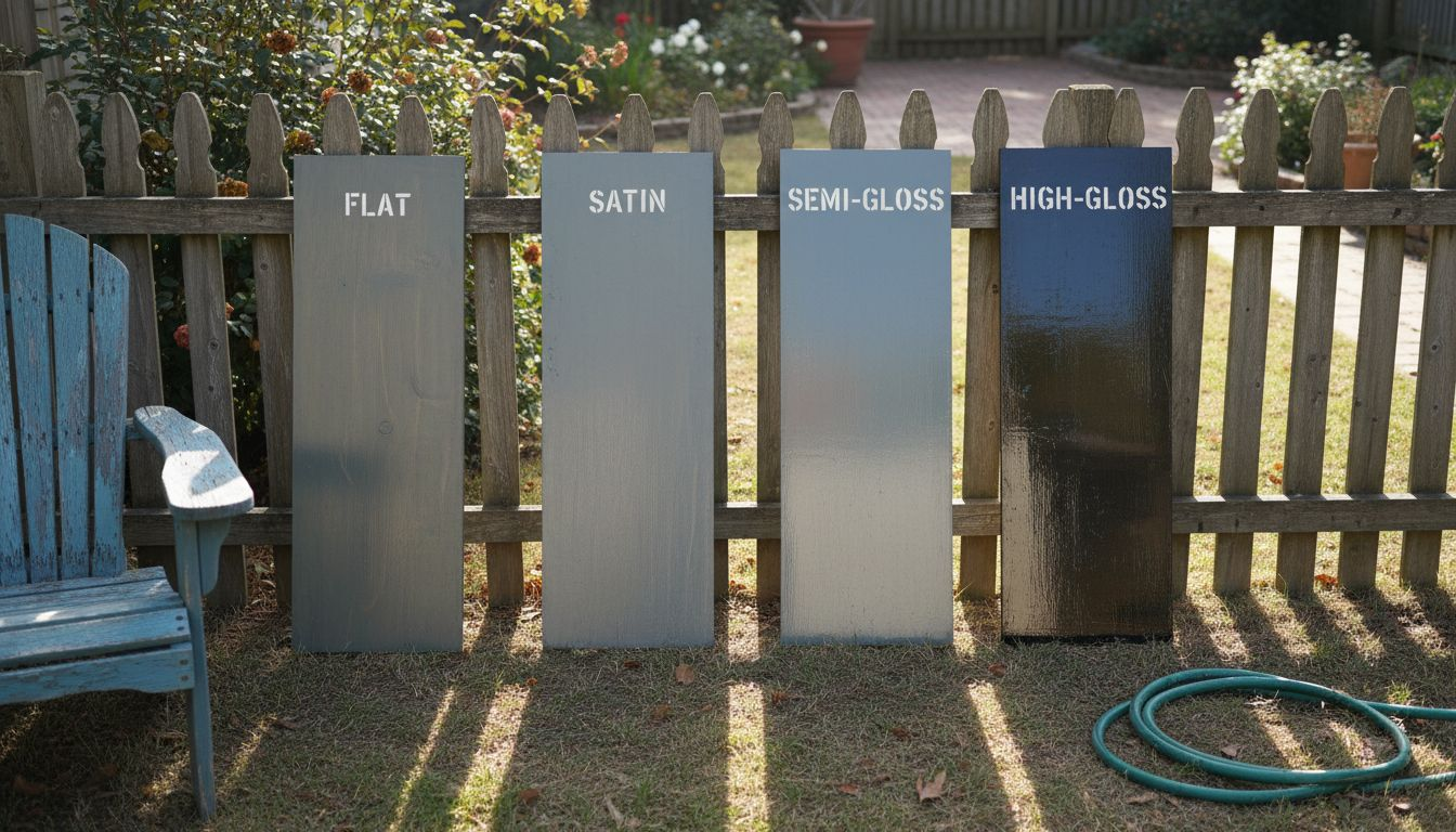 Painted siding panels showing finish differences