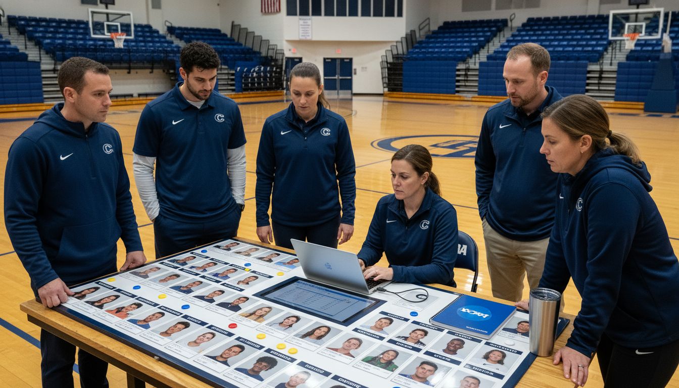 basketball coach roster planning