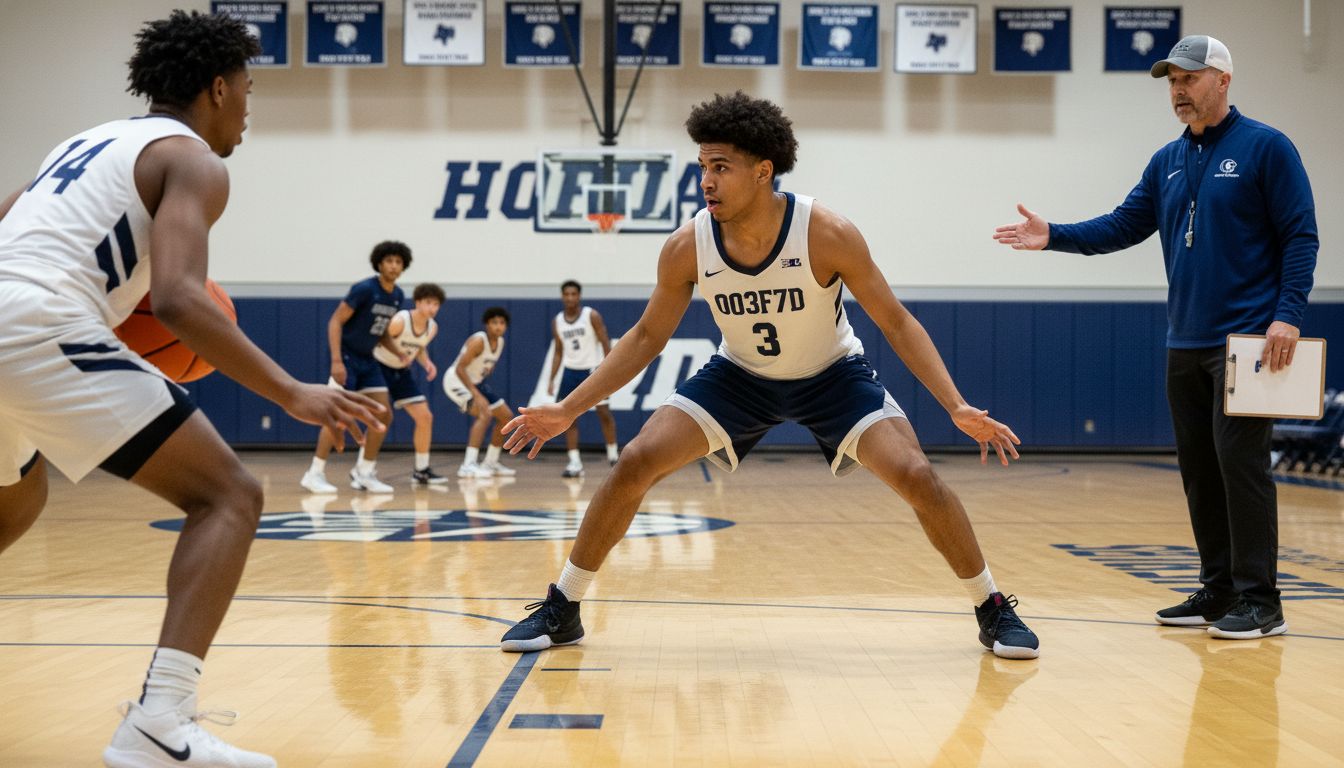 defensive stance drill