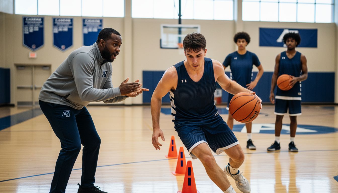 dribbling drill demonstration