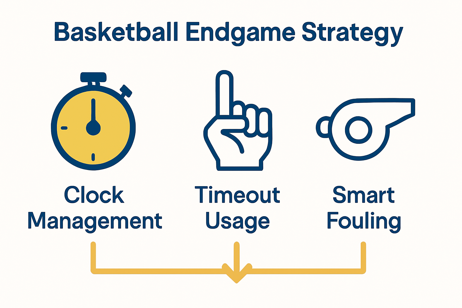 Infographic on basketball endgame decision flow