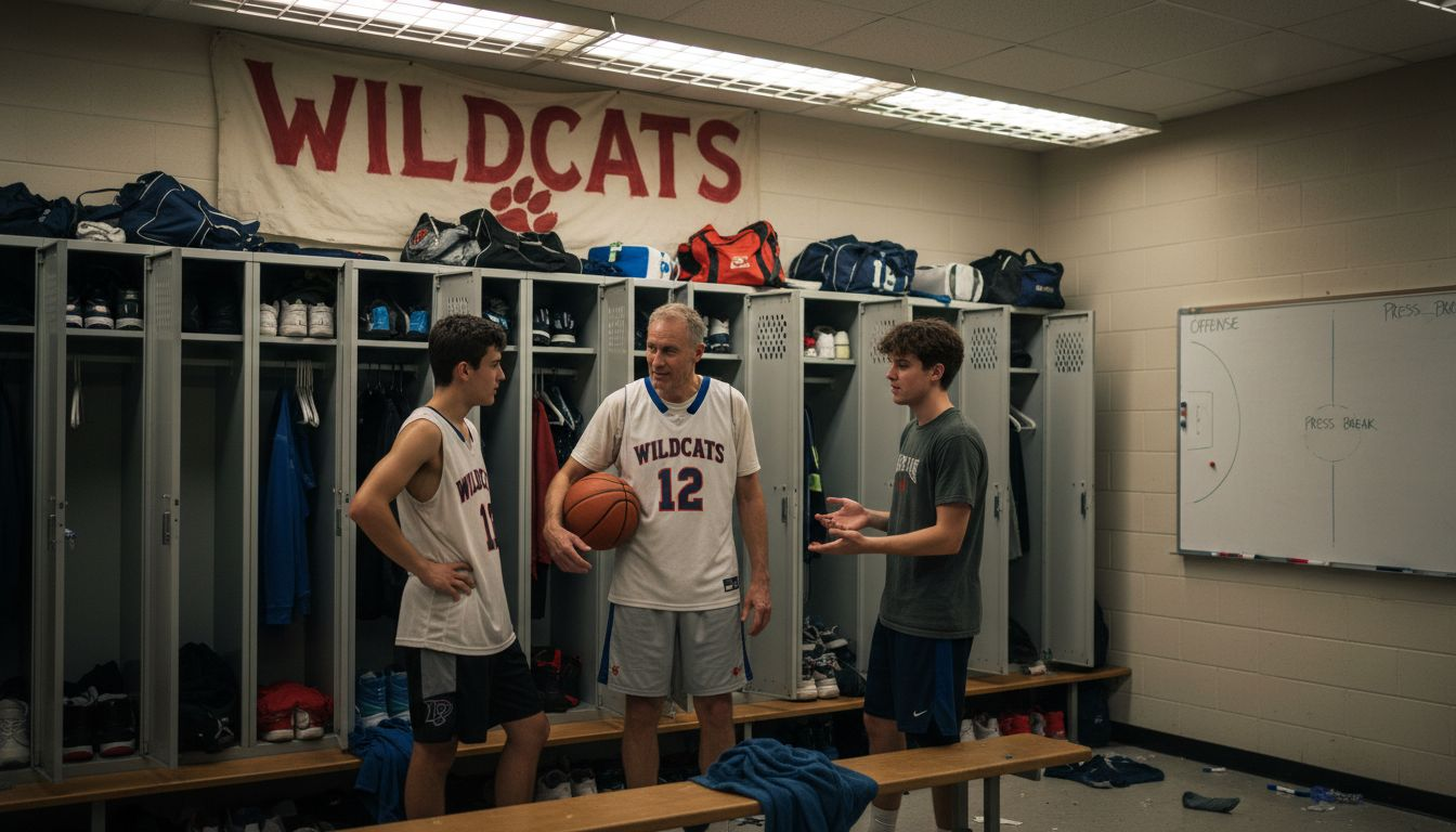 Senior player leading locker room talk