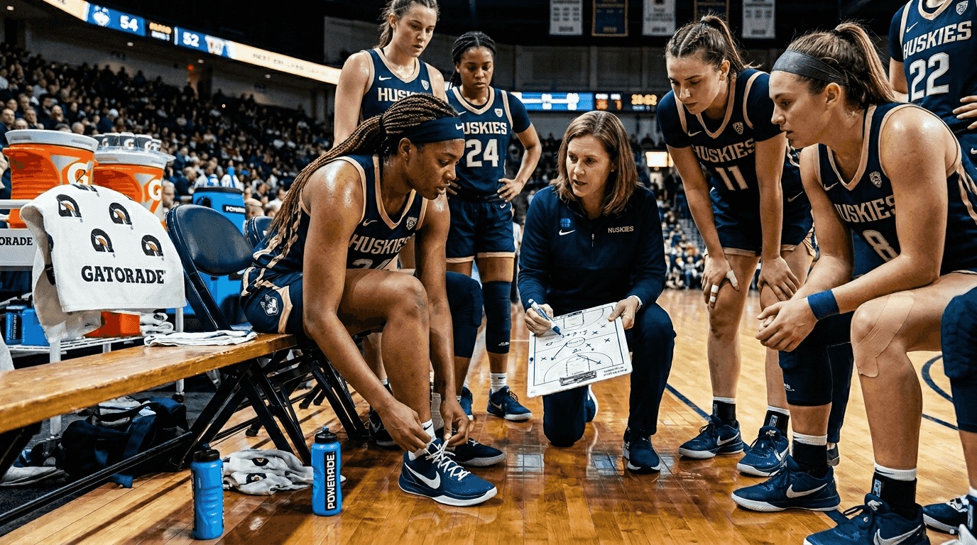 Coach explaining passing strategy to players