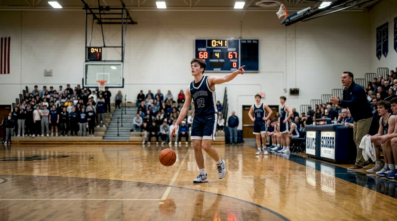Player sets up two-for-one basketball play