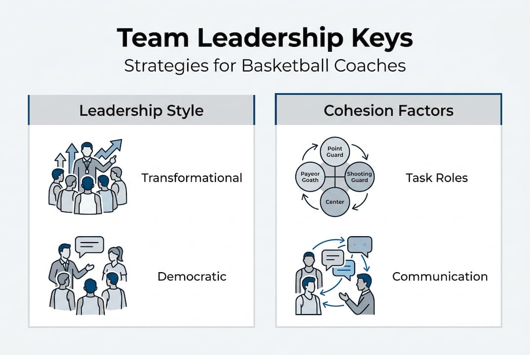 Infographic about basketball team leadership strategies