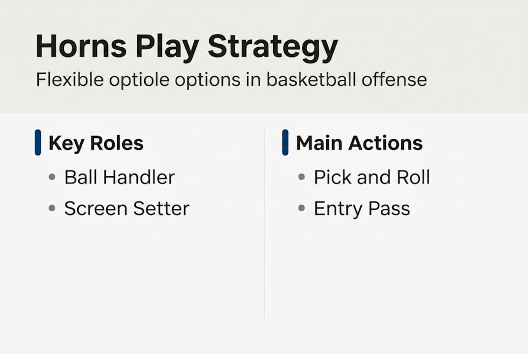 Infographic on horns play strategy and roles