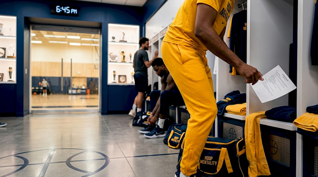 Scouting report placed in NBA player locker