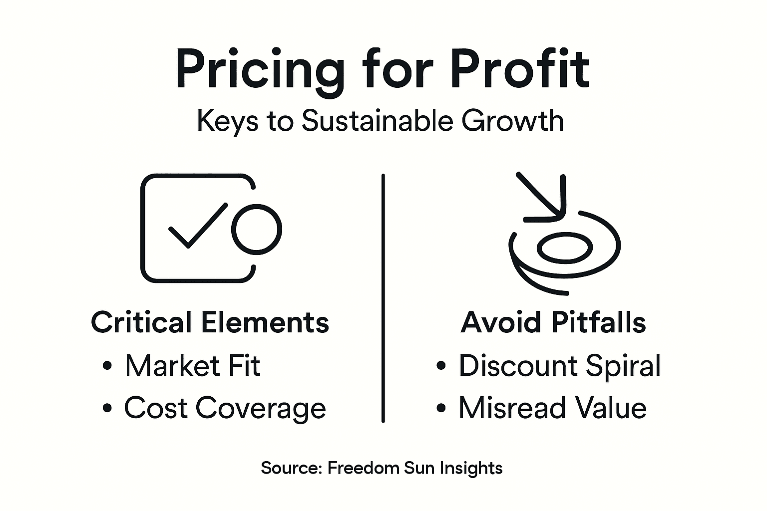 Infographic on pricing for profit strategies