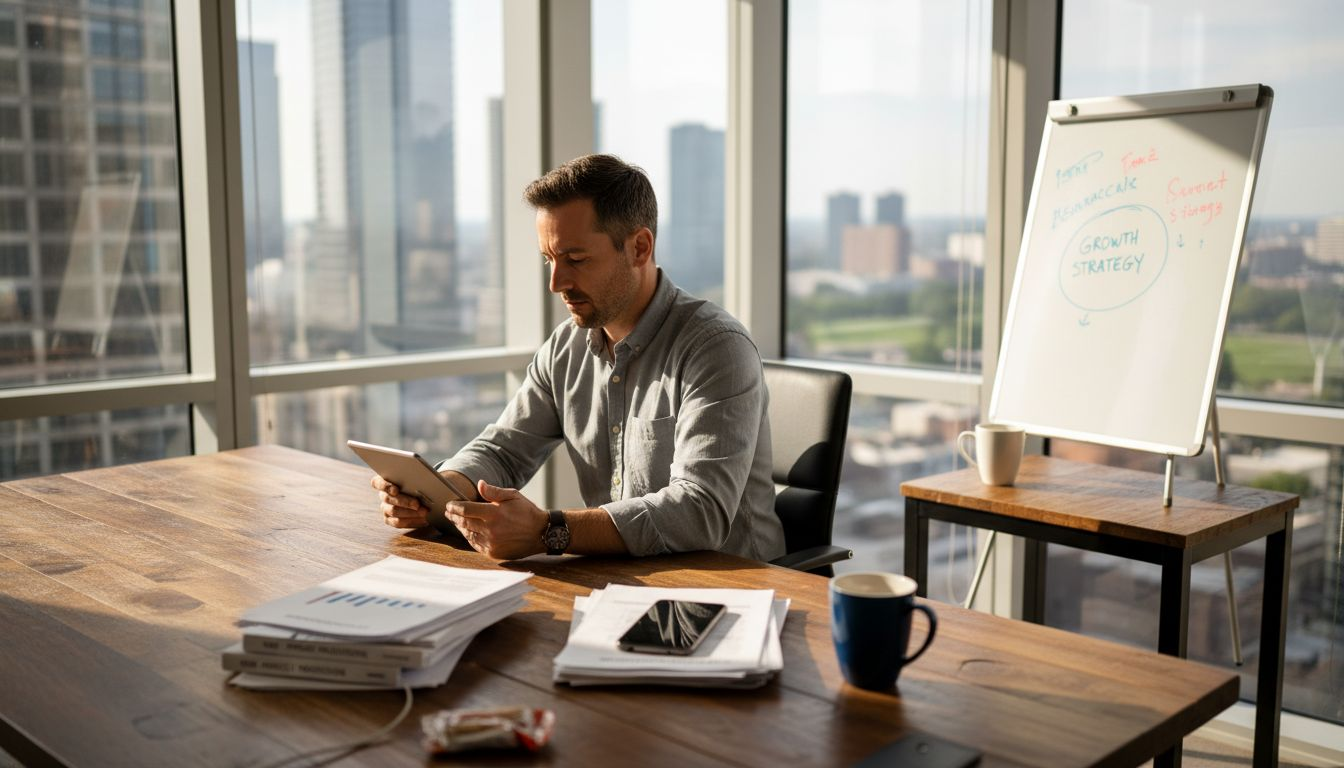 Entrepreneur using technology for coaching systems