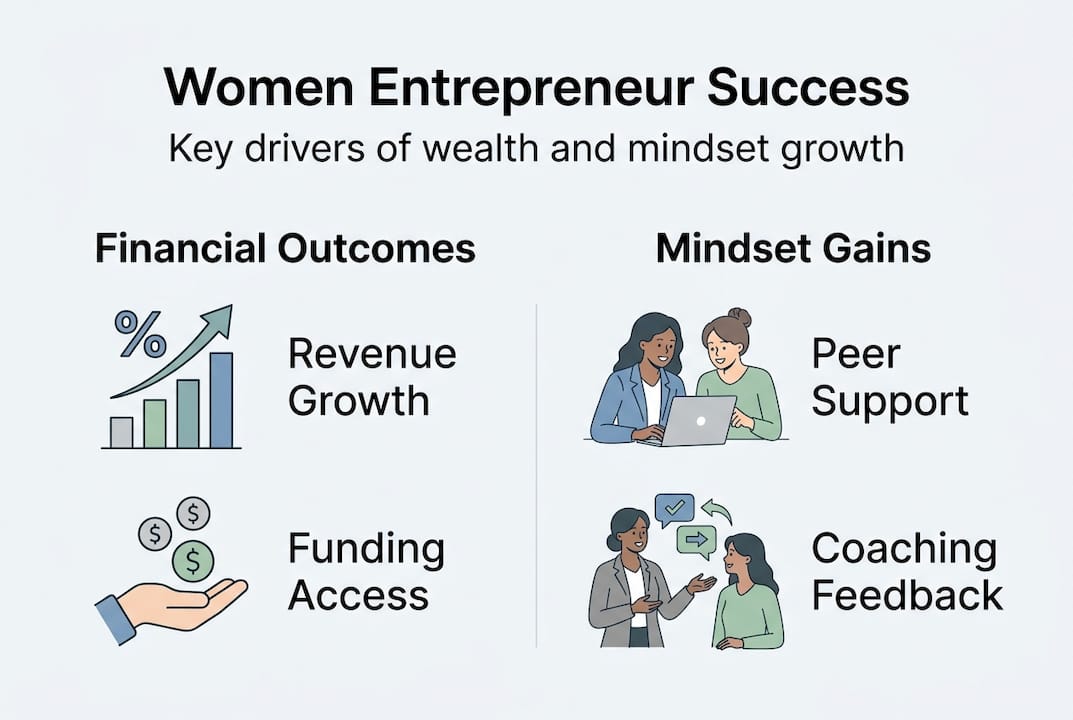 Infographic of wealth and mindset drivers