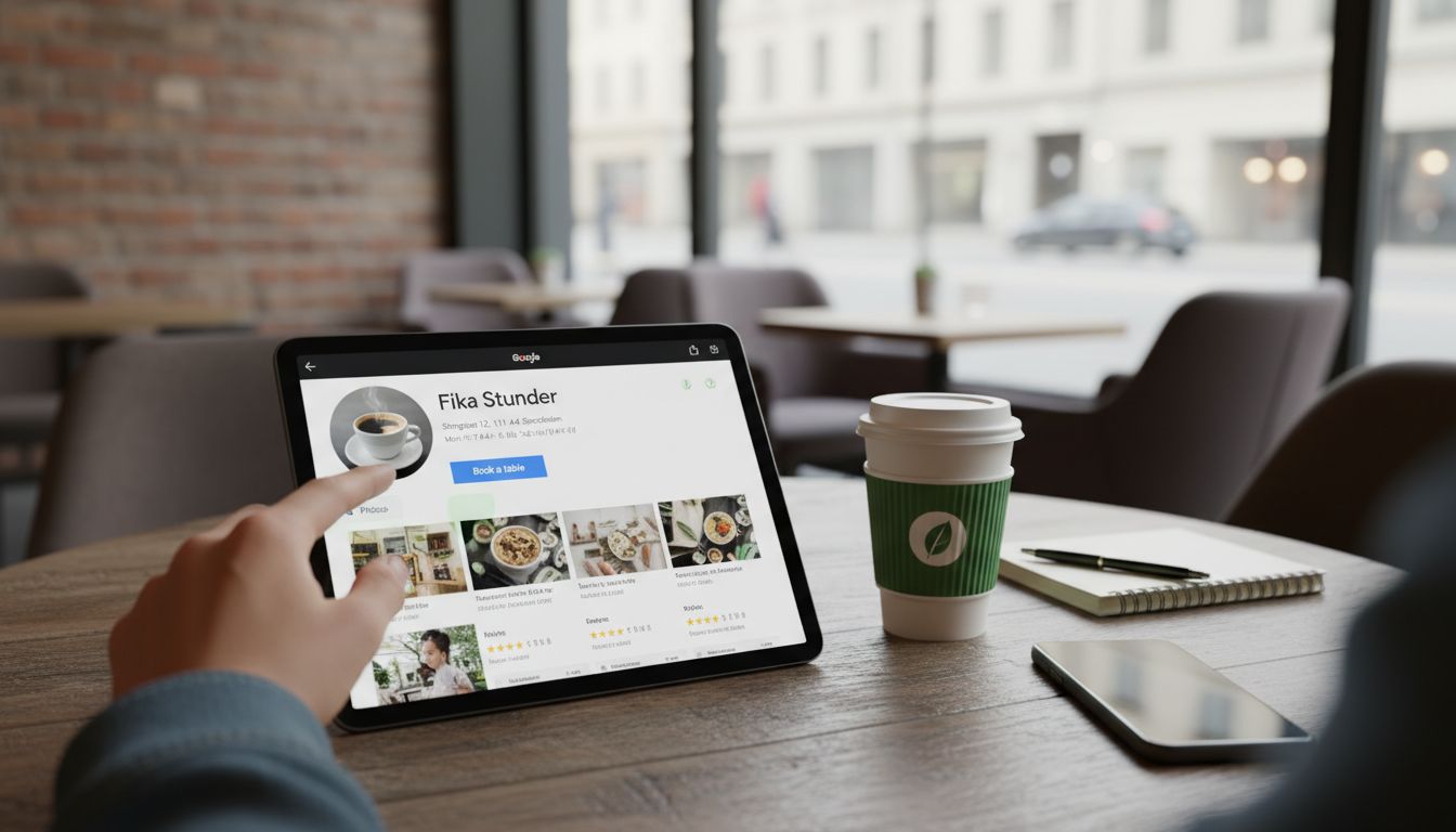 google business profile tablet