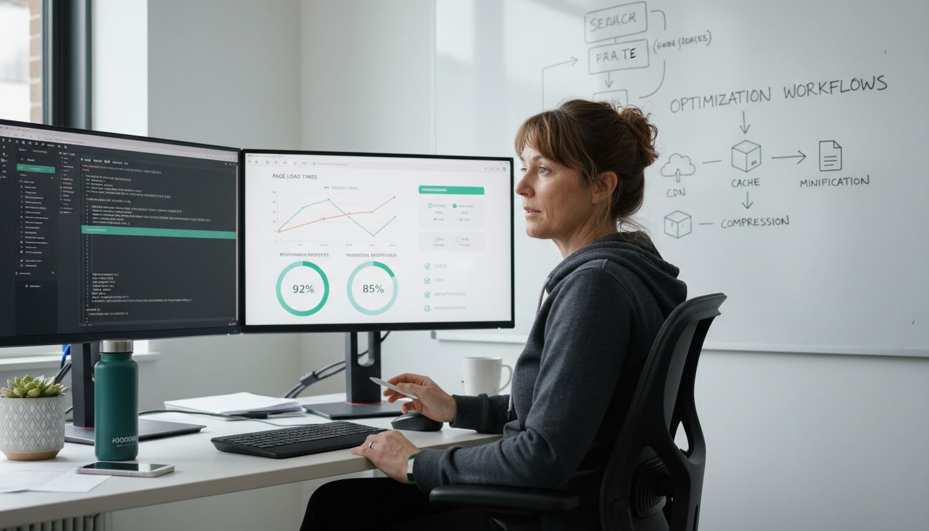 webbutvecklare optimerar prestanda