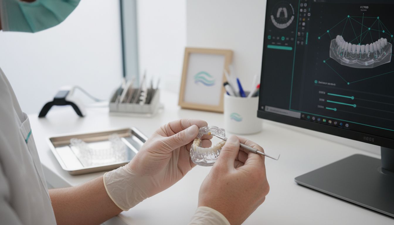 clear aligner demonstration