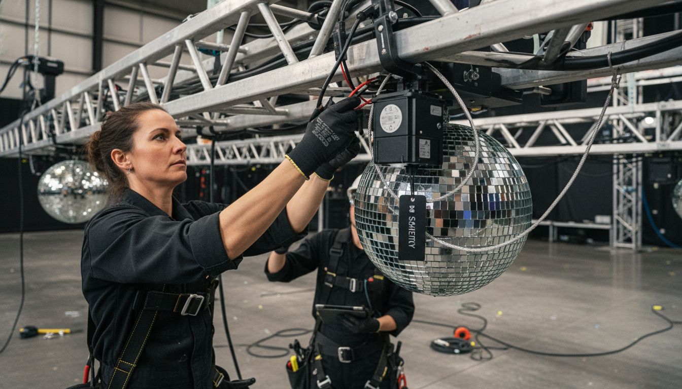 mirror ball installation process