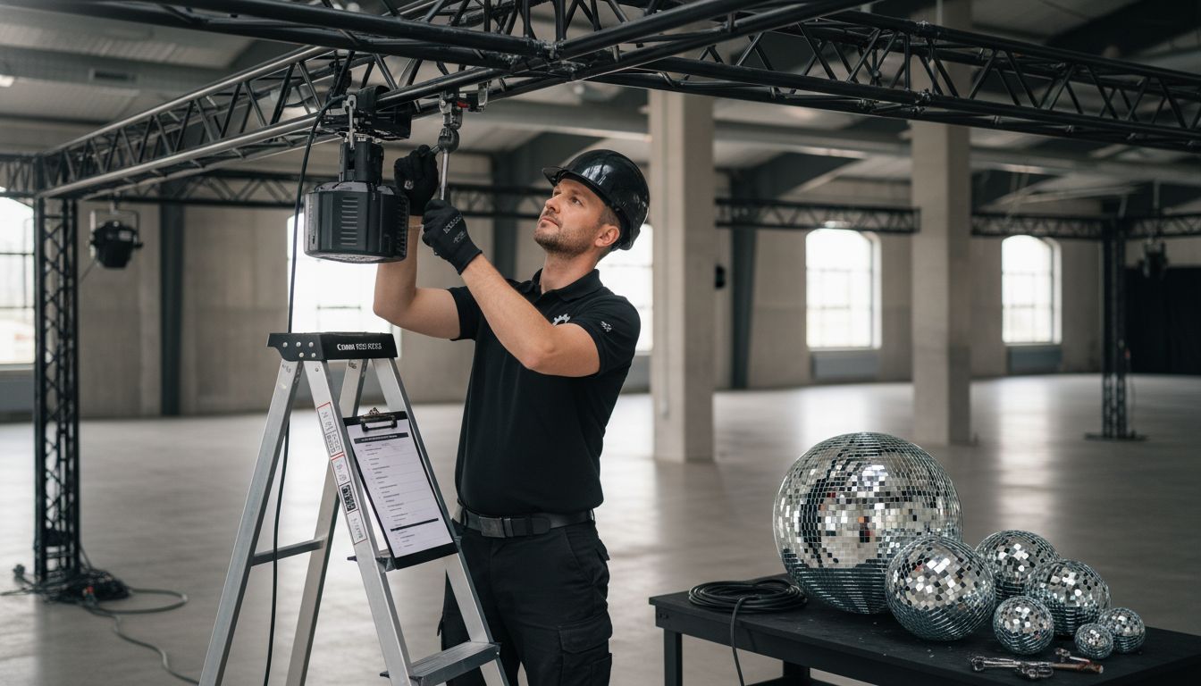 mirror ball motor installation