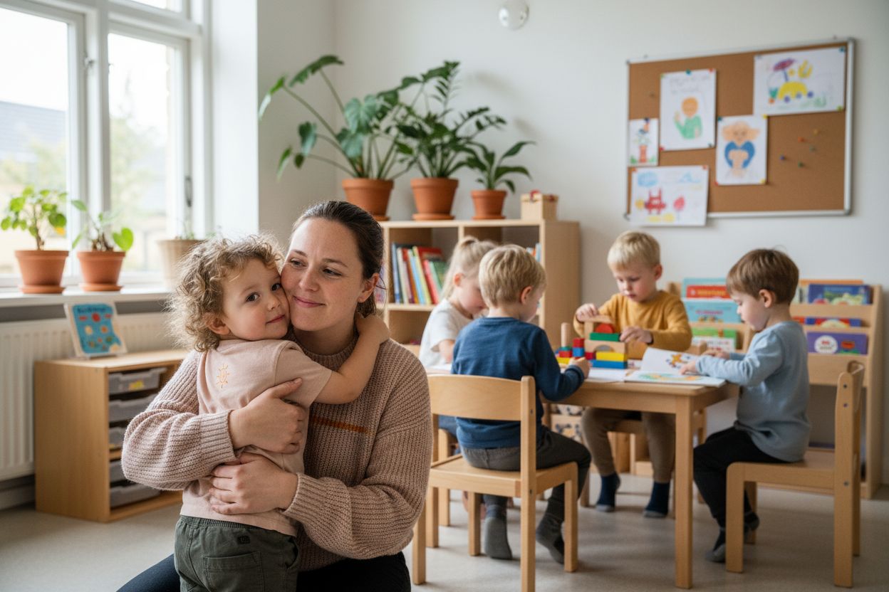 barn omsorgsperson tilknytning