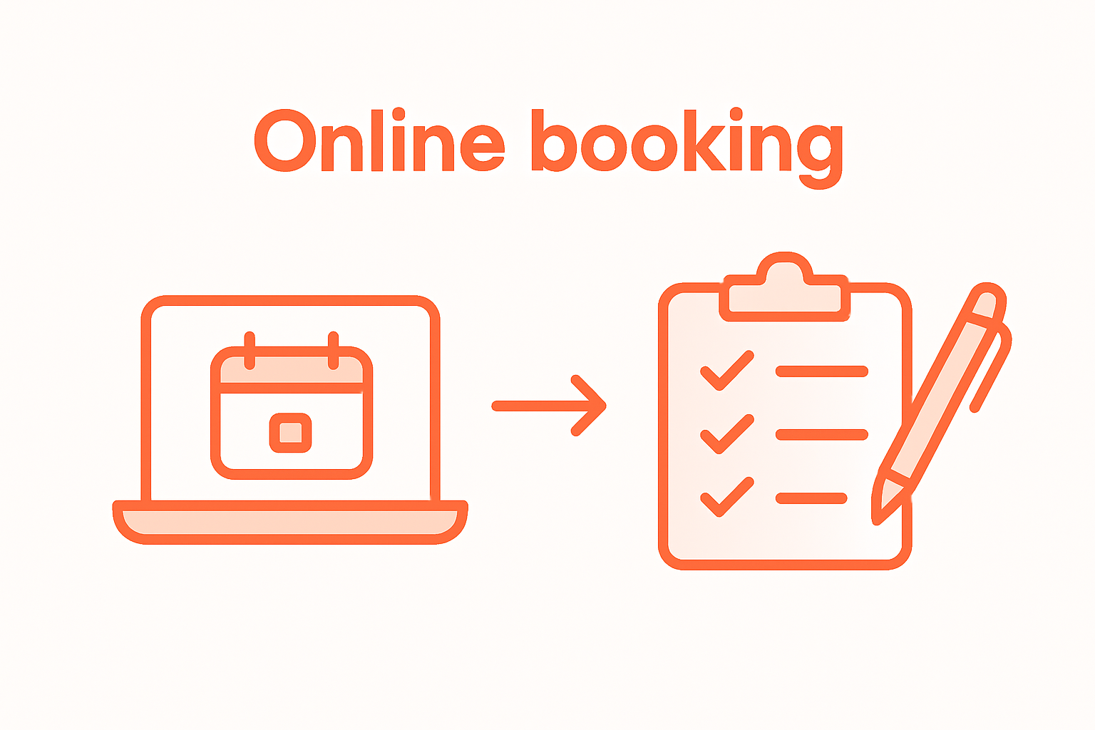 Infografik: Så nemt booker du online terapi – kun to trin