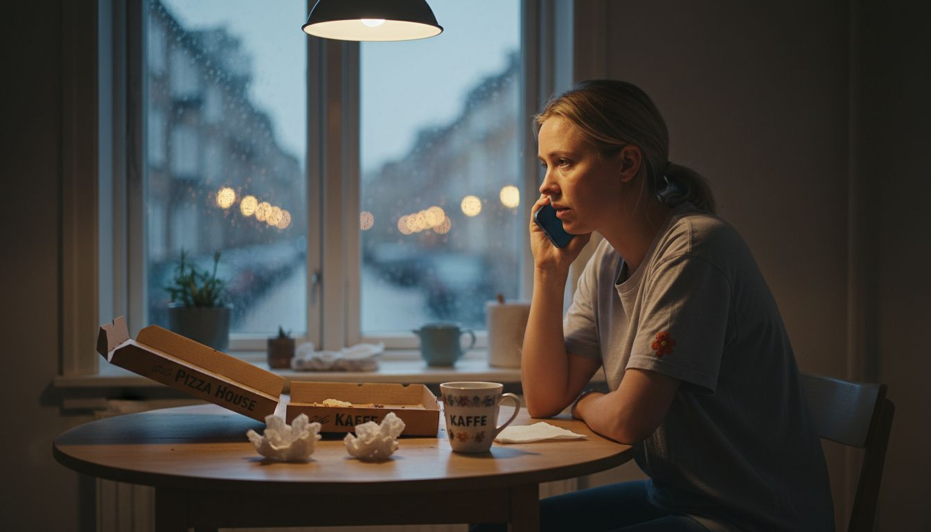 Kvinde ringer efter hjælp midt om natten under akut krise