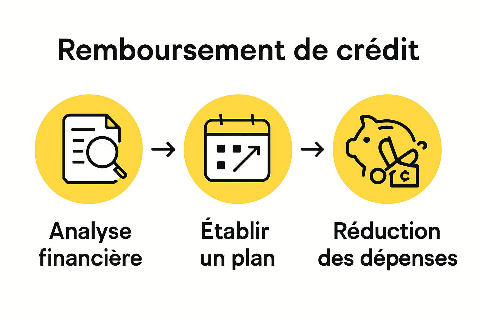 Infographie avec analyse, planification et réduction de dépenses