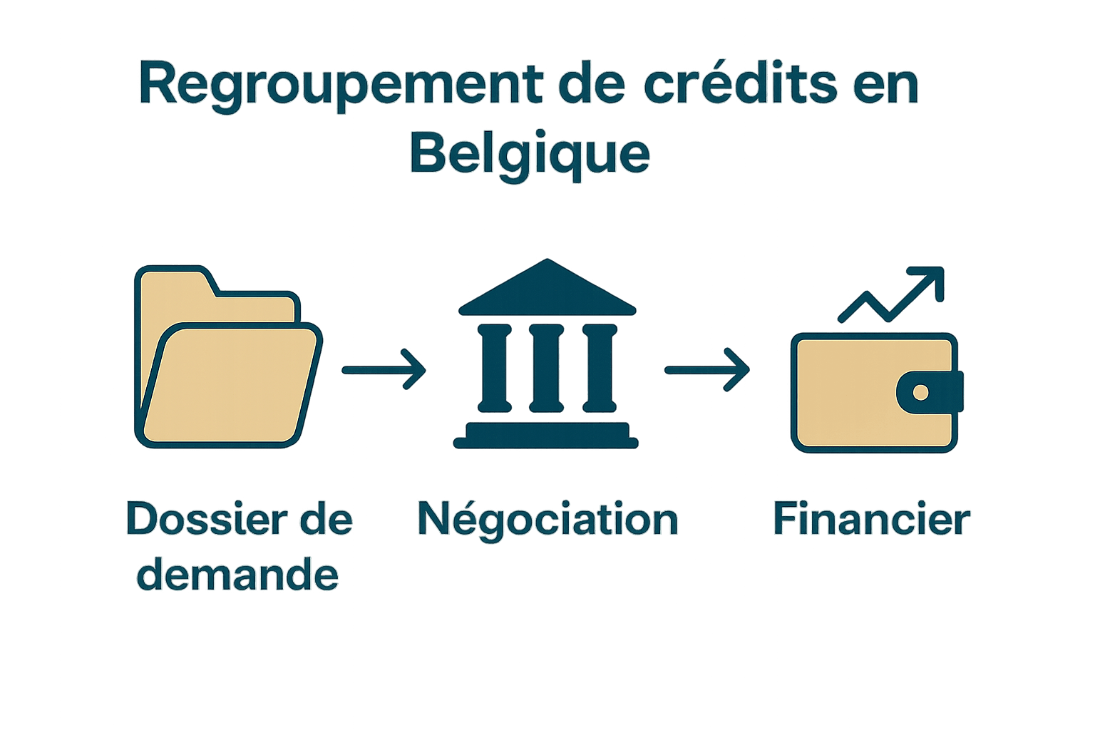 Étapes du regroupement de crédits en Belgique