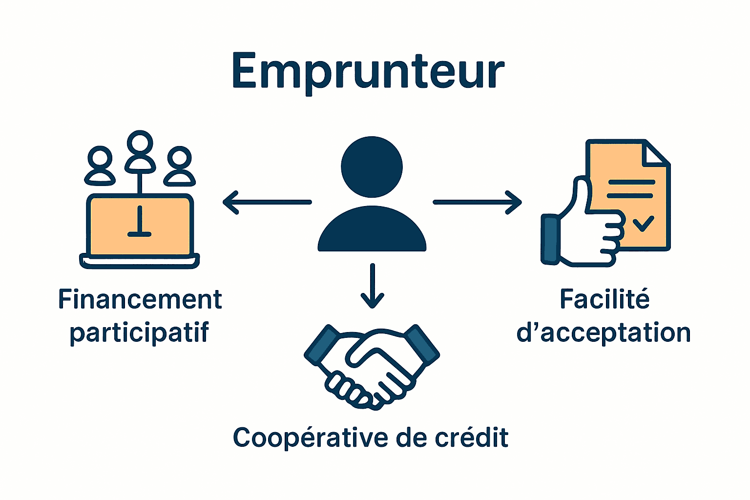 Infographie alternatives au prêt bancaire classique