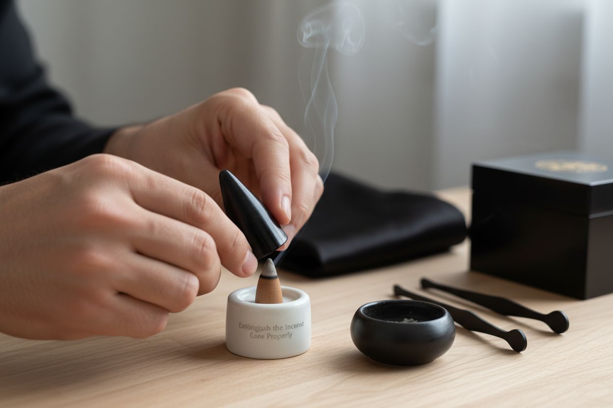 incense cone extinguishing tutorial
