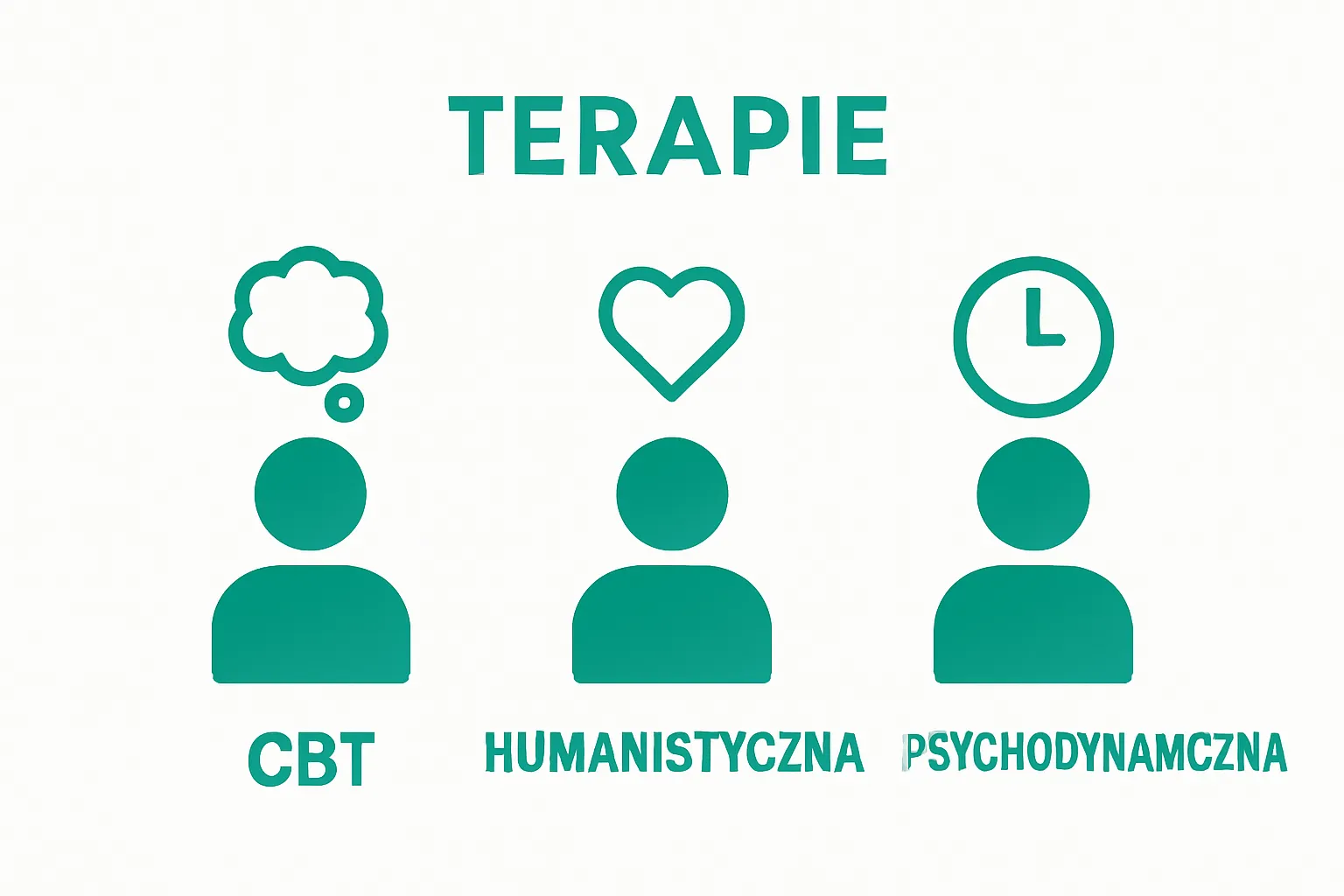 Porównanie trzech podejść terapii indywidualnej ikonami