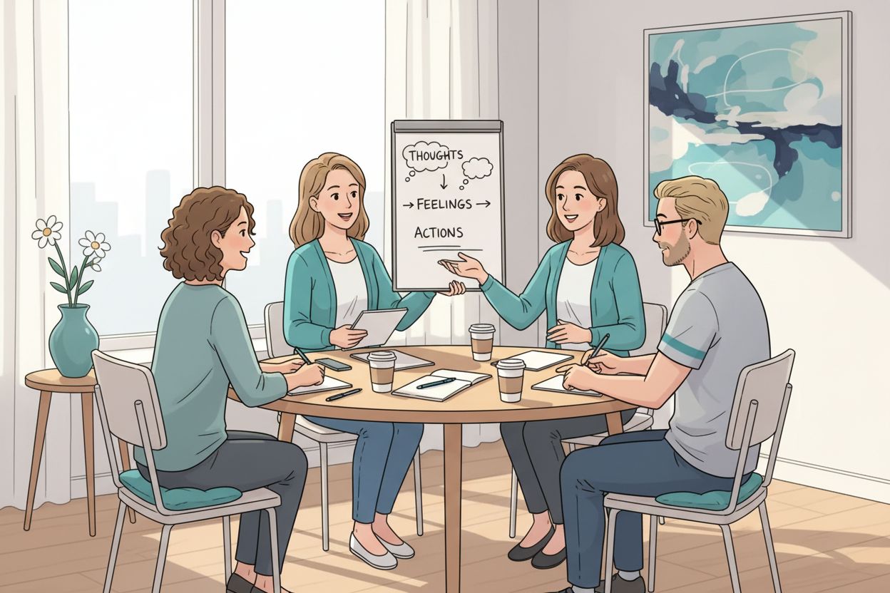 CBT group session emotions