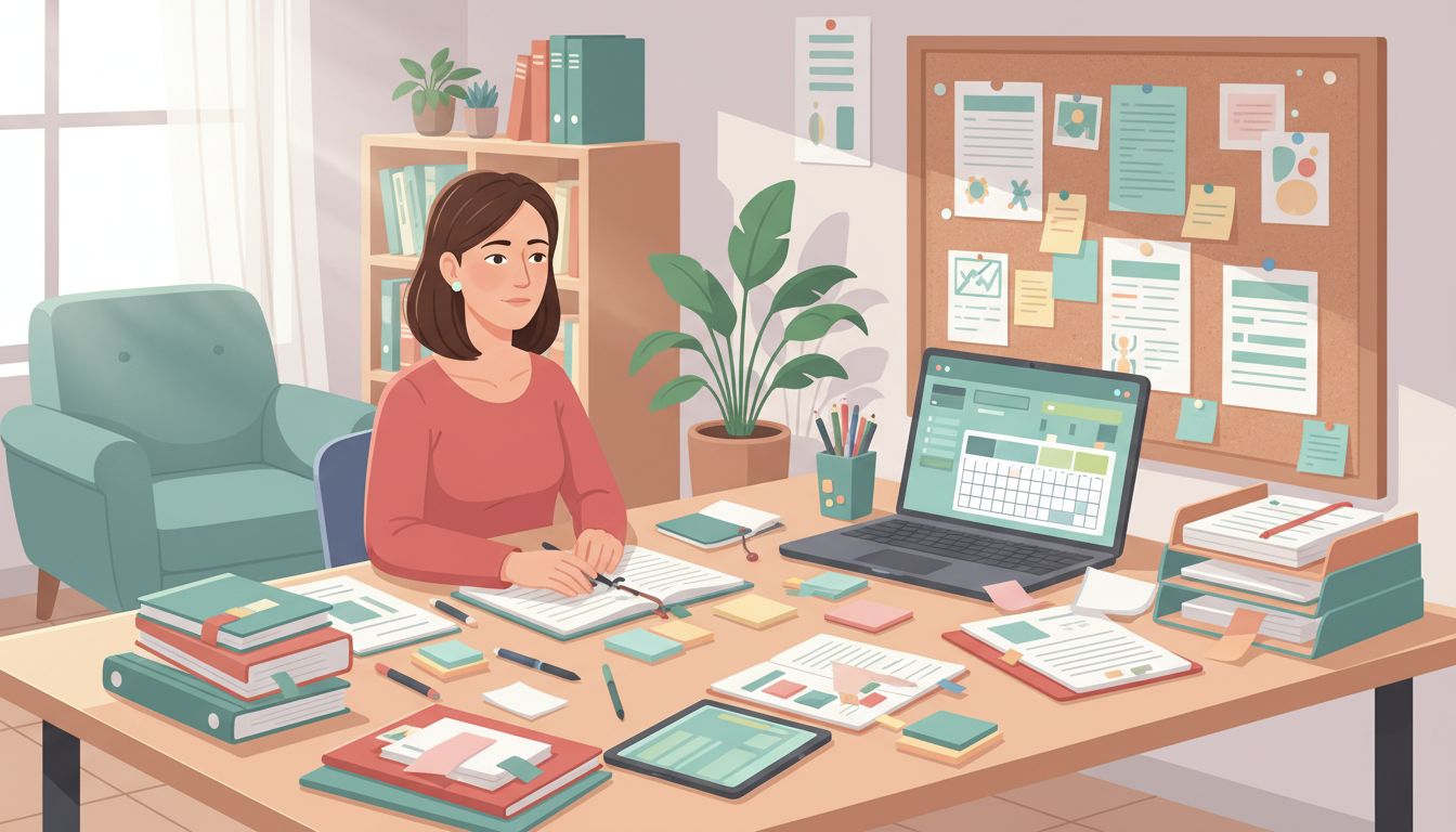 domowe biuro organizacja ADHD