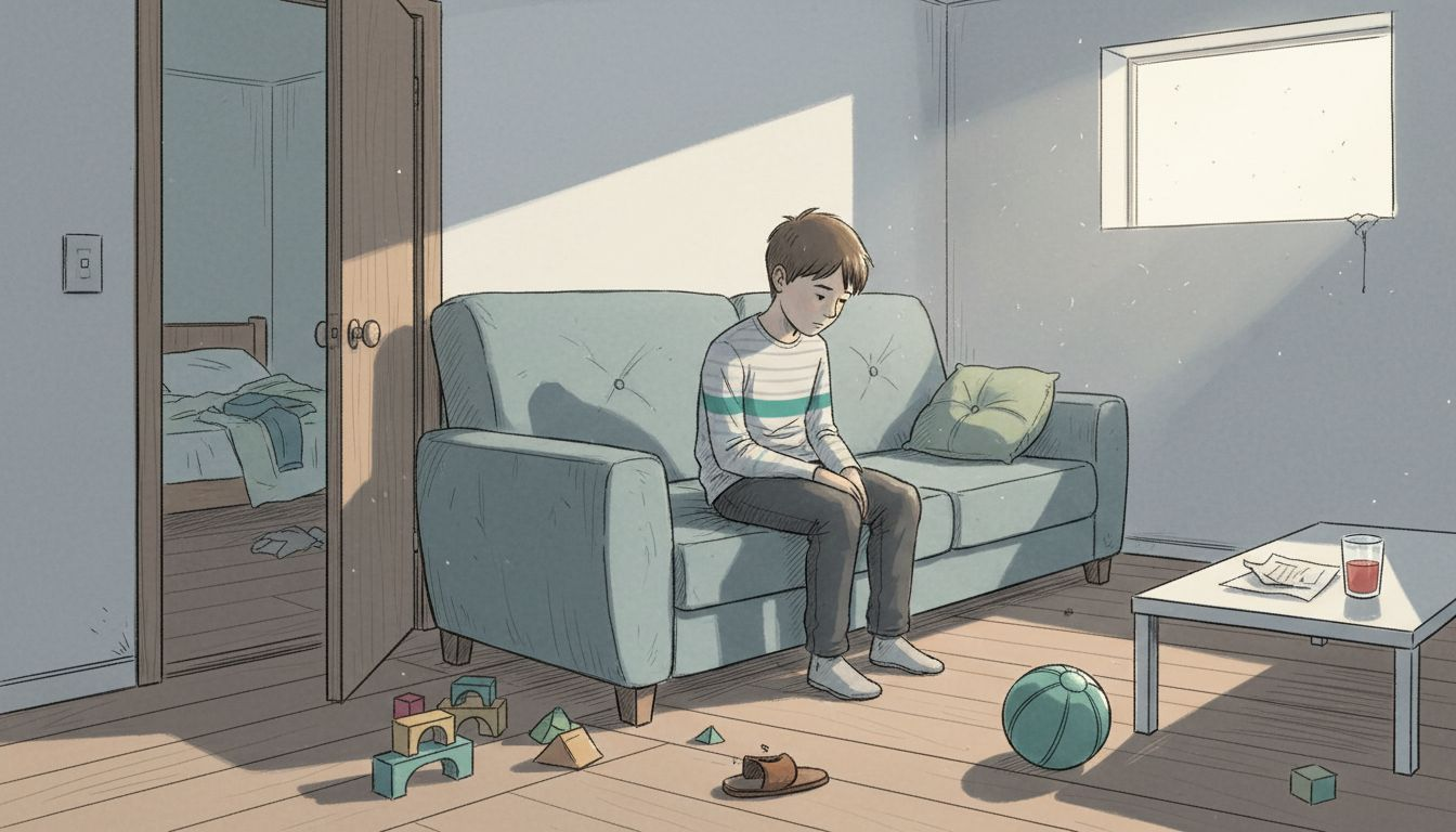 Dziecko pozostawione samo sobie w domowym zaciszu