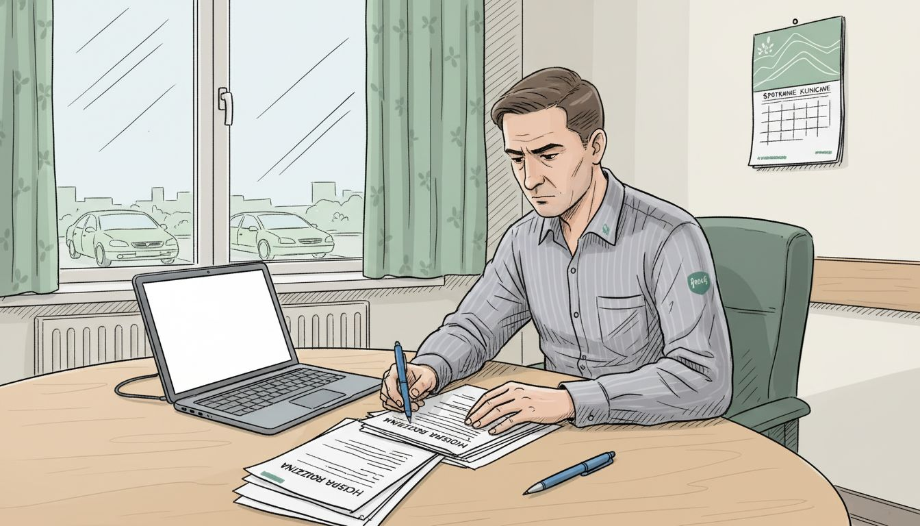 Psycholog przy biurku zagłębia się w analizę danych genetycznych.