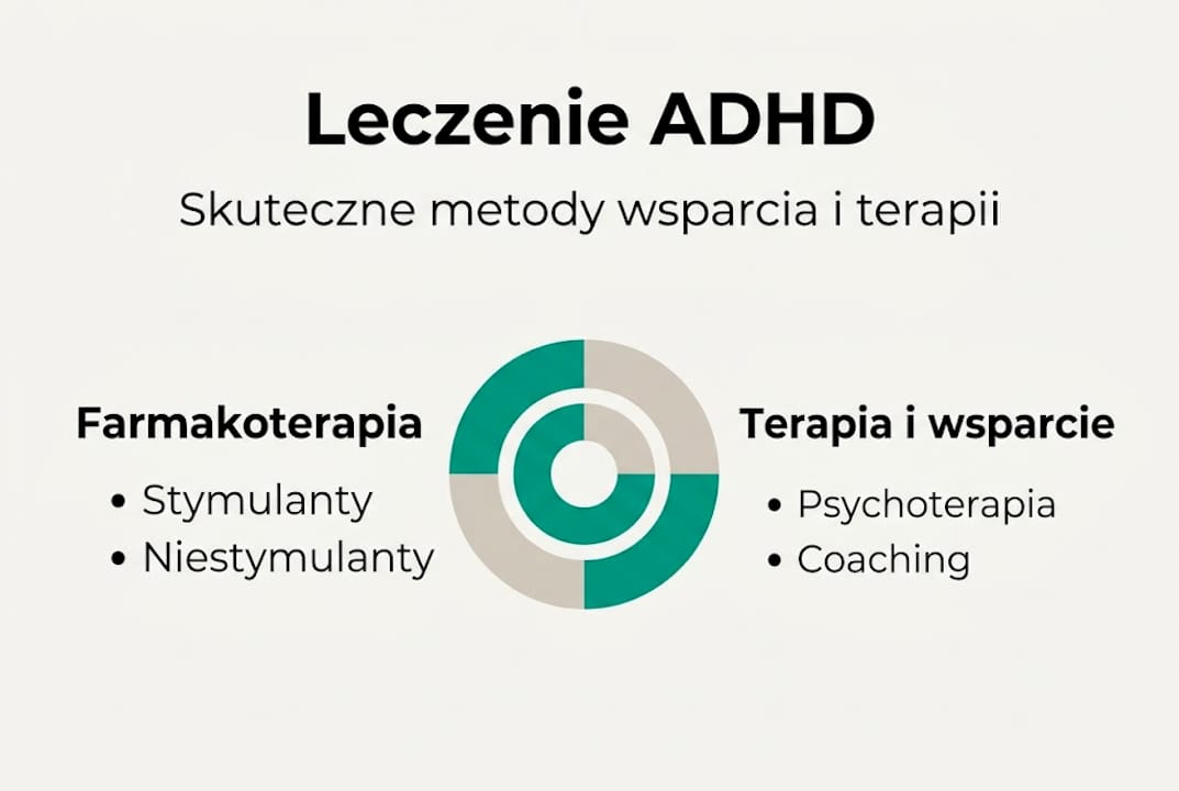 Infografika: skuteczne sposoby leczenia i wsparcia osób z ADHD
