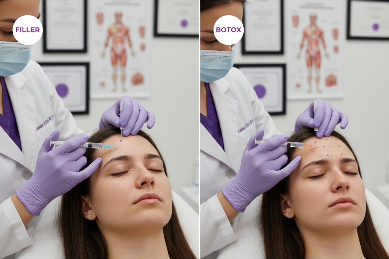 injecting filler botox