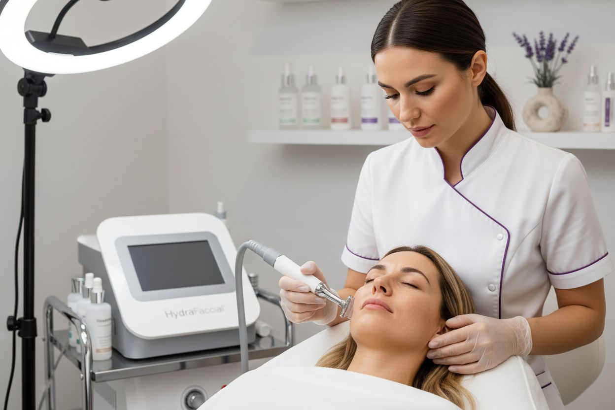 Hydrafacial exfoliation procedure