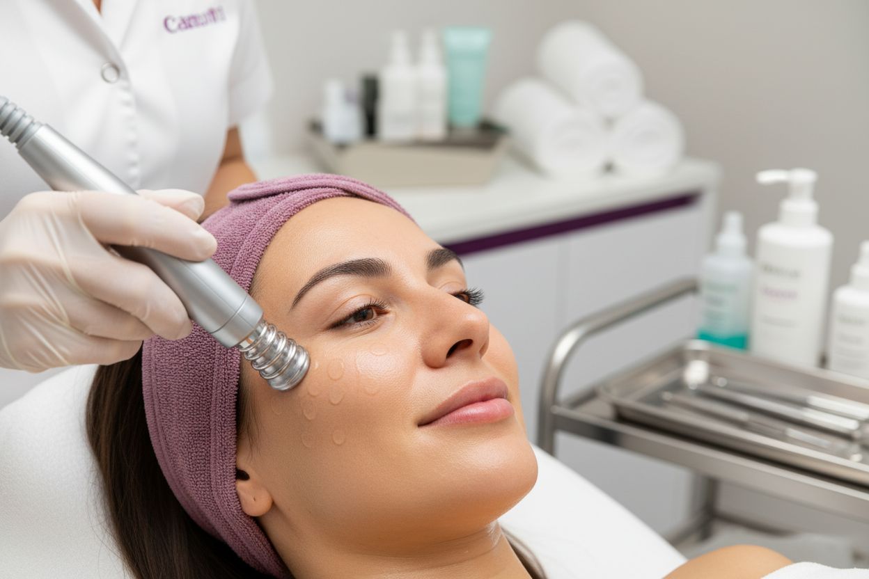 Hydrafacial device exfoliation