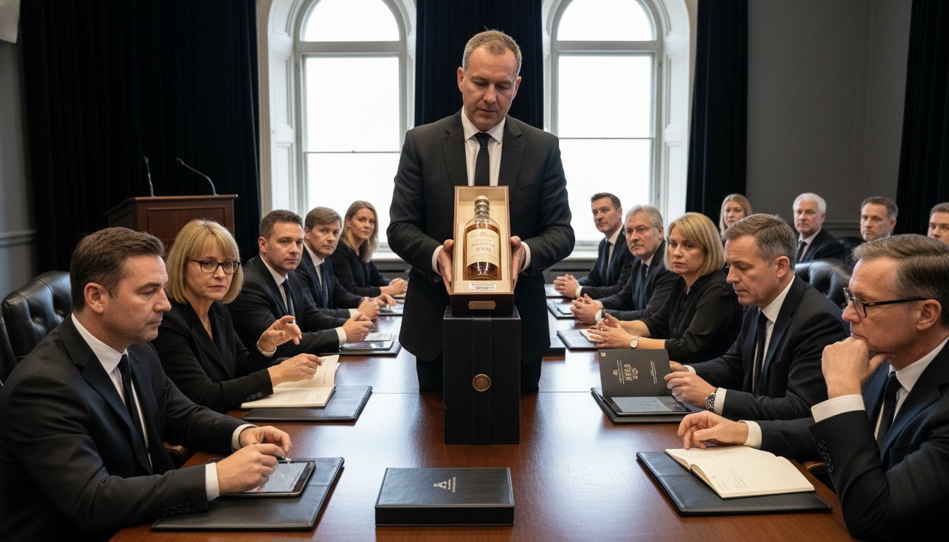 whisky label inspection