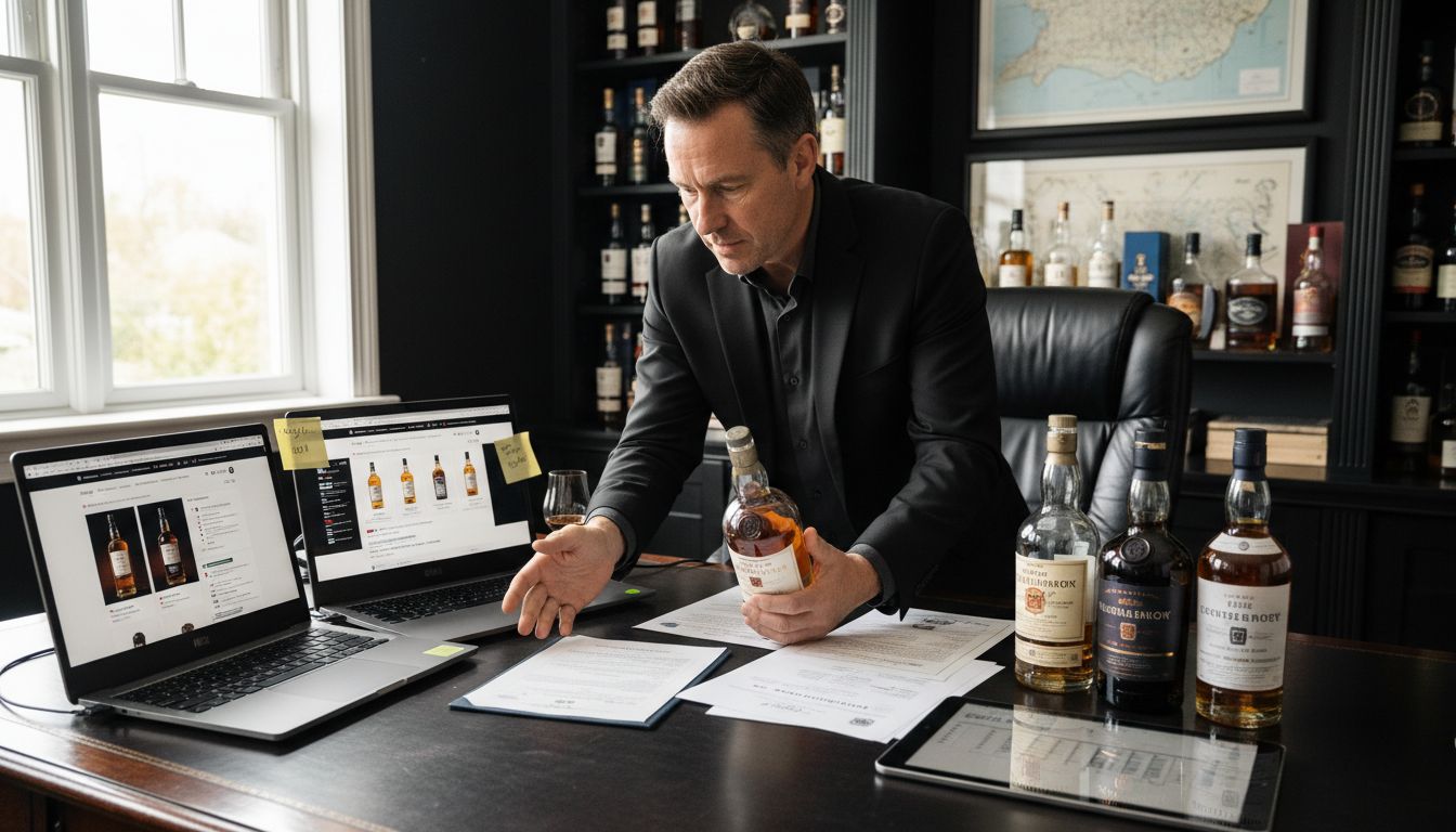 whisky collector workspace