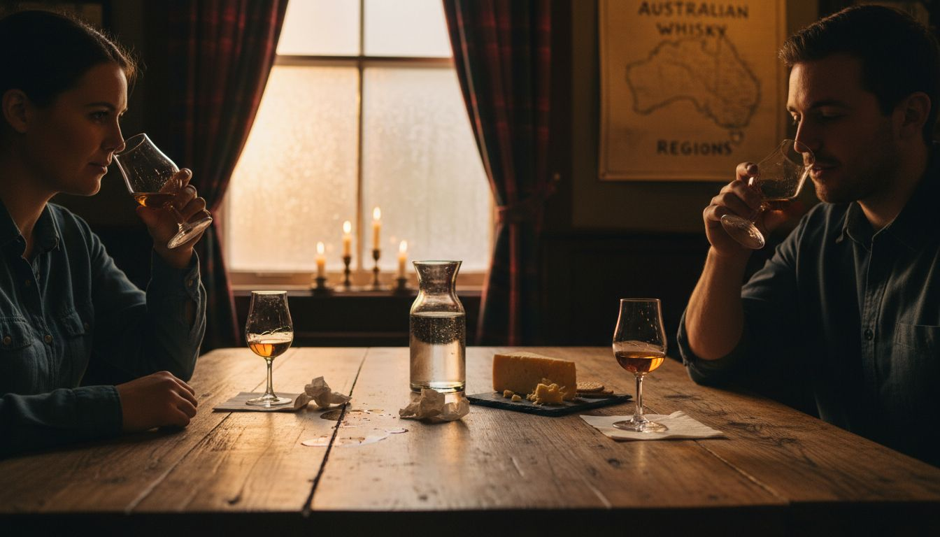 Friends tasting whisky regional styles